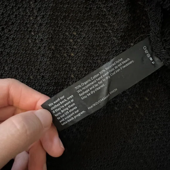 Eileen Fisher Open Front Weave Knit High/Low Short Cardigan Sweater M NWT $358 - Picture 9 of 9